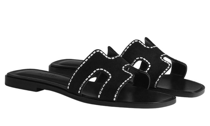 HERMES Oran Sandal "Black" - Dubai Sneakers