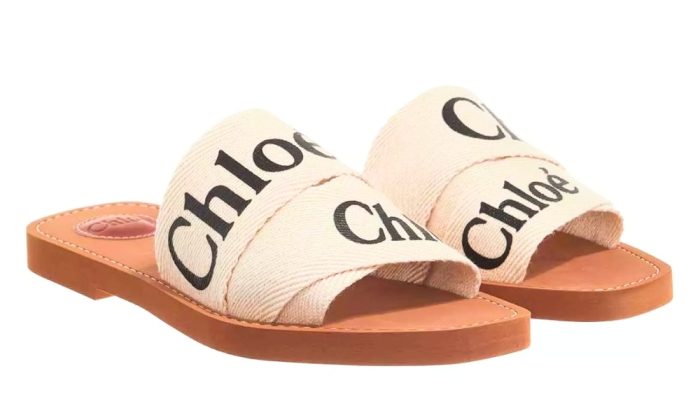 CHLOÉ Woody Slides Beige - Dubai Sneakers