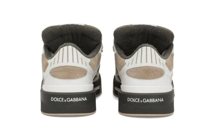 Dolce & Gabbana New Roma panelled 'white/khaki/beige' - Dubai Sneakers