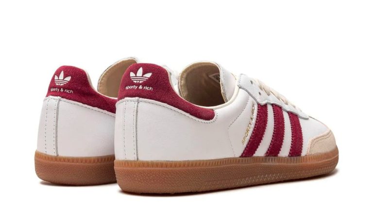 Sporty & Rich x Adidas Samba OG 'White Core Burgundy' - Dubai Sneakers