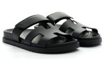 HERMÈS PRE-LOVED Chypre Sandals "Black" - Dubai Sneakers