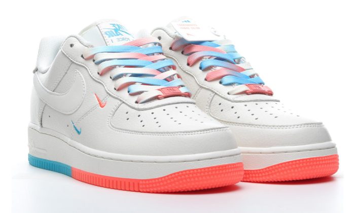 Nike Air Force 1 "07 Low White Blue Orange" - Dubai Sneakers