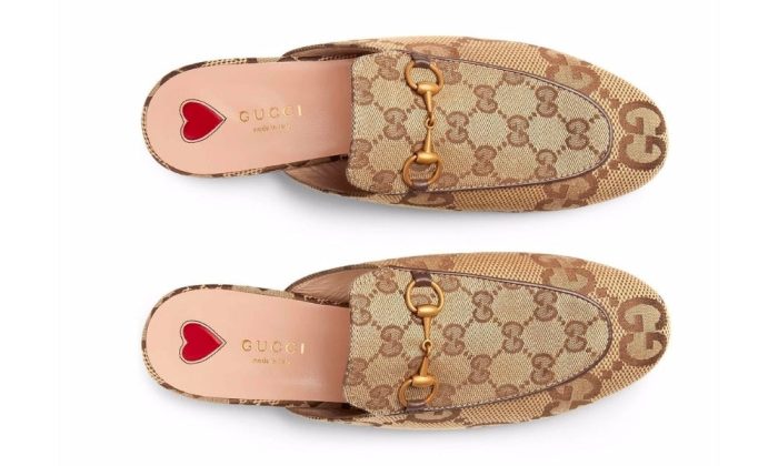 Gucci Princetown monogram mules - Dubai Sneakers