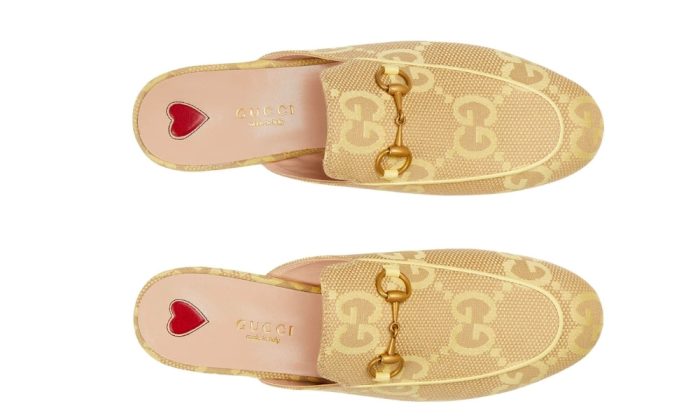 Gucci Jumbo GG Princetown Slipper 'Yellow' - Dubai Sneakers