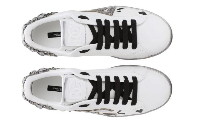 DOLCE & GABBANA  White ‘Portofino’ Sneakers - Dubai Sneakers