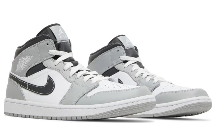 Air Jordan 1 Mid 'Light Smoke Grey' - Dubai Sneakers