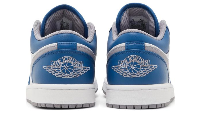 Air Jordan 1 Low 'True Blue Cement' - Dubai Sneakers