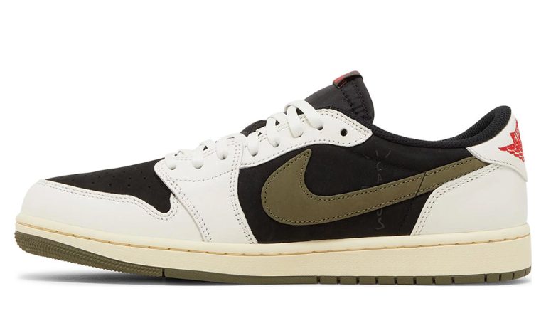 Travis Scott x Wmns Air Jordan 1 Retro Low OG 'Olive' - Dubai Sneakers