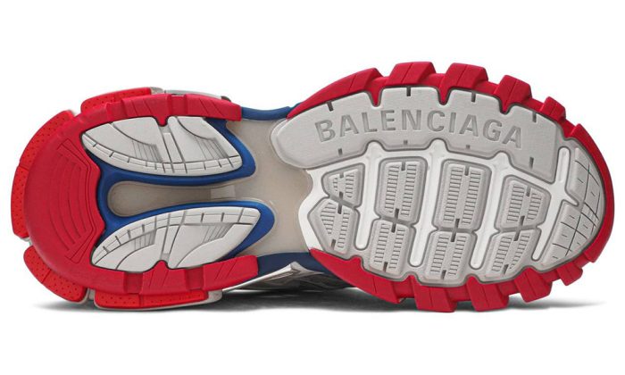 Balenciaga Men's Beige And Blue Track 2 - Dubai Sneakers