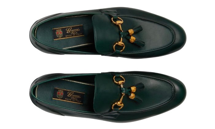 Gucci Jordaan Loafer 'Green' - Dubai Sneakers