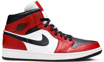 Air Jordan 1 Mid "Chicago Black Toe" sneakers - Dubai Sneakers