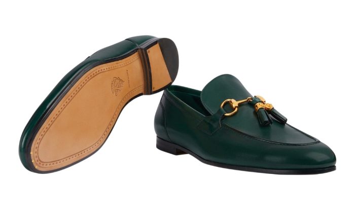 Gucci Jordaan Loafer 'Green' - Dubai Sneakers