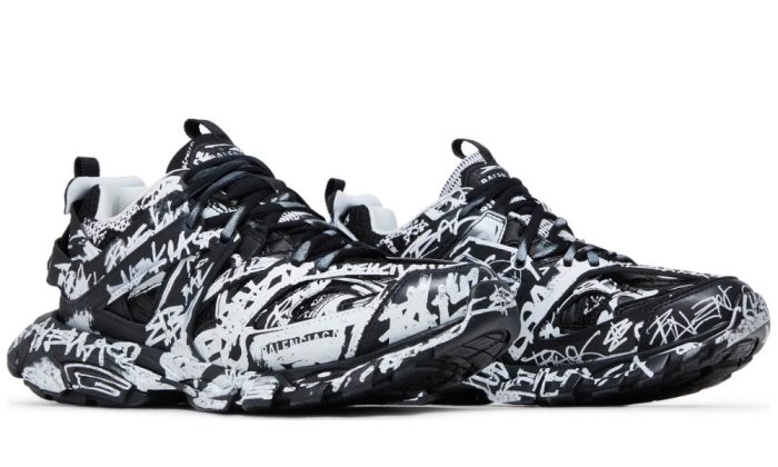 Balenciaga Track Sneaker 'Graffiti - Black White' - Dubai Sneakers