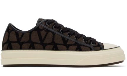 Valentino Garavani Brown Iconographe Totaloop Sneakers - Dubai Sneakers