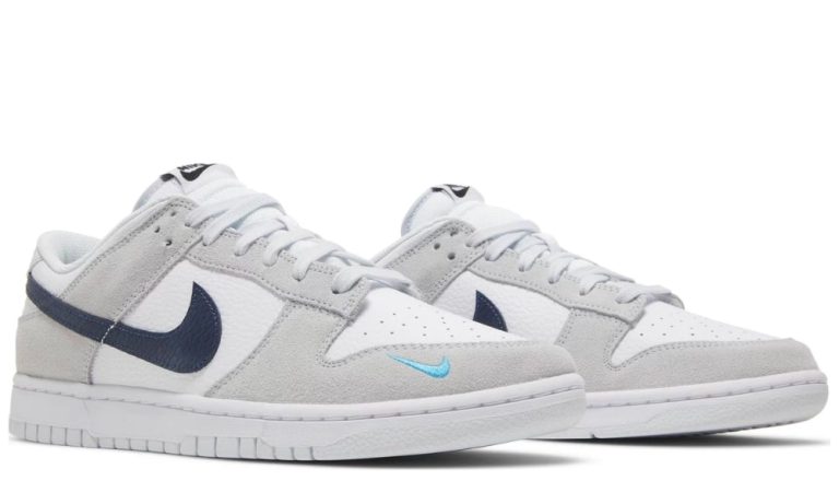 Nike Dunk Low 'Mini Swoosh - Football Grey Midnight Navy' - Dubai Sneakers