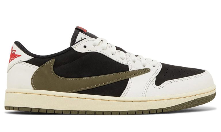 Travis Scott x Wmns Air Jordan 1 Retro Low OG 'Olive' - Dubai Sneakers