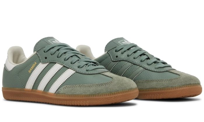 Adidas Samba OG 'Silver Green Gum' - Dubai Sneakers