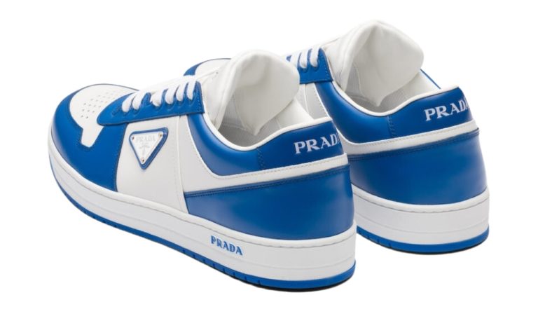 Prada Downtown Leather 'White Cobalt' - Dubai Sneakers