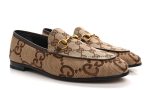 Women's Maxi GG Gucci Jordaan Loafer 'Camel Ebony' - Dubai Sneakers