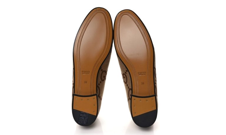 Women's Maxi GG Gucci Jordaan Loafer 'Camel Ebony' - Dubai Sneakers