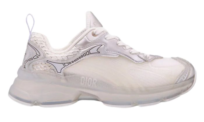 Dior Vibe Sneaker "White Mesh and Silver-Tone" - Dubai Sneakers