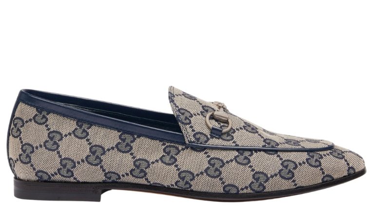 Women's Gucci Jordaan Loafer 'Beige Blue' - Dubai Sneakers