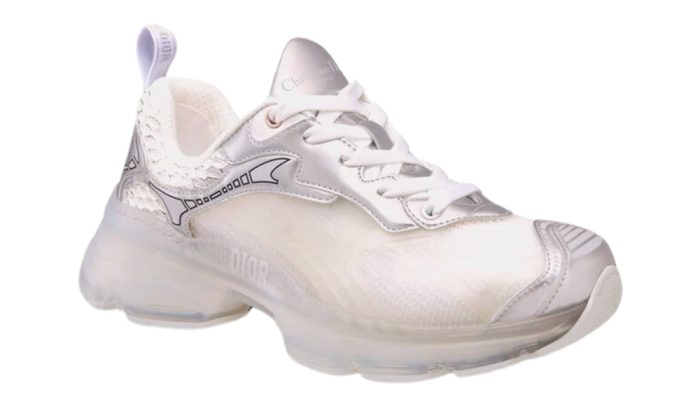 Dior Vibe Sneaker "White Mesh and Silver-Tone" - Dubai Sneakers