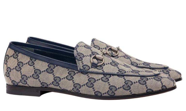 Women's Gucci Jordaan Loafer 'Beige Blue' - Dubai Sneakers