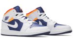 Air Jordan 1 Mid GS 'White Deep Royal Blue' - Dubai Sneakers