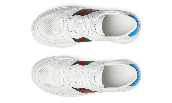 GUCCI Leather GG Embossed Sneakers "White" - Dubai Sneakers