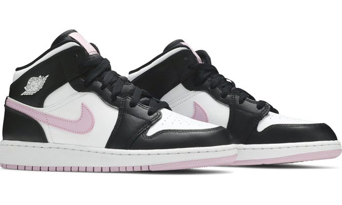 Air Jordan 1 Mid GS 'White Light Arctic Pink' - Dubai Sneakers