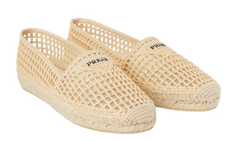 Prada Crochet espadrilles 'Natural' - Dubai Sneakers