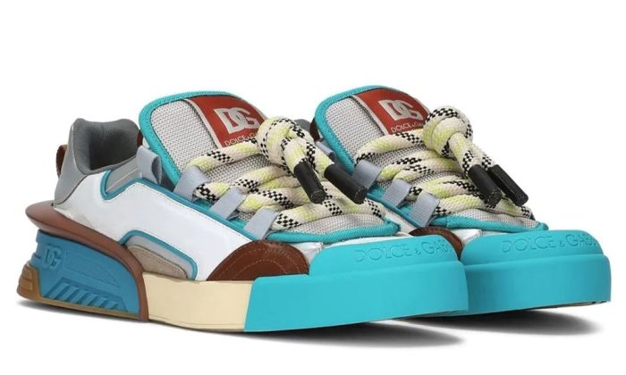 Dolce & Gabbana Portofino 'White Brown Blue' - Dubai Sneakers