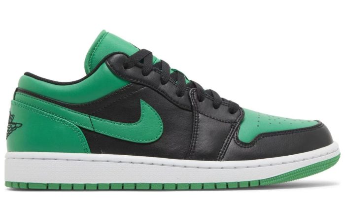 Air Jordan 1 Low 'Black Lucky Green' - Dubai Sneakers