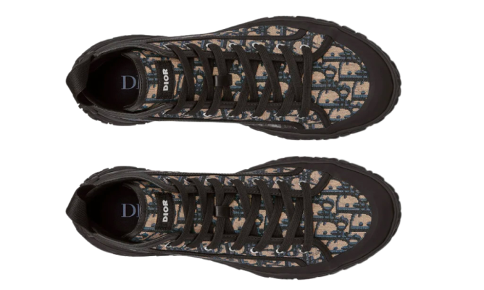 Dior B28 High 'Dior Oblique - Beige Black' - Dubai Sneakers