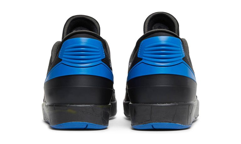 Off-White x Air Jordan 2 Retro Low SP 'Black Varsity Royal' - Dubai Sneakers