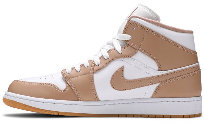 Air Jordan 1 Mid 'Tan Gum' Sneakers - Dubai Sneakers