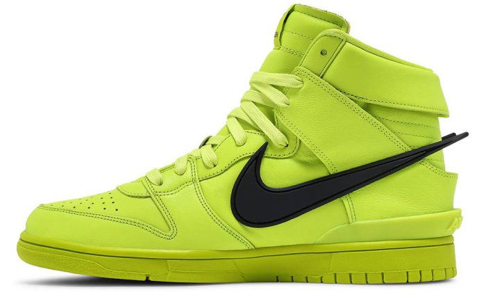 AMBUSH x NIKE Dunk High 'Flash Lime' - Dubai Sneakers