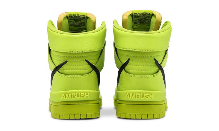 AMBUSH x NIKE Dunk High 'Flash Lime' - Dubai Sneakers