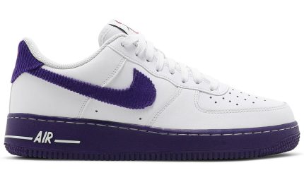 Air Force 1 '07 LV8 EMB 'White Court Purple' - Dubai Sneakers