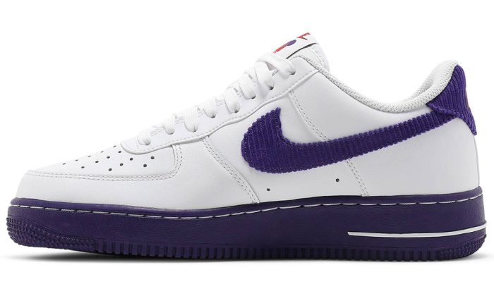 Air Force 1 '07 LV8 EMB 'White Court Purple' - Dubai Sneakers