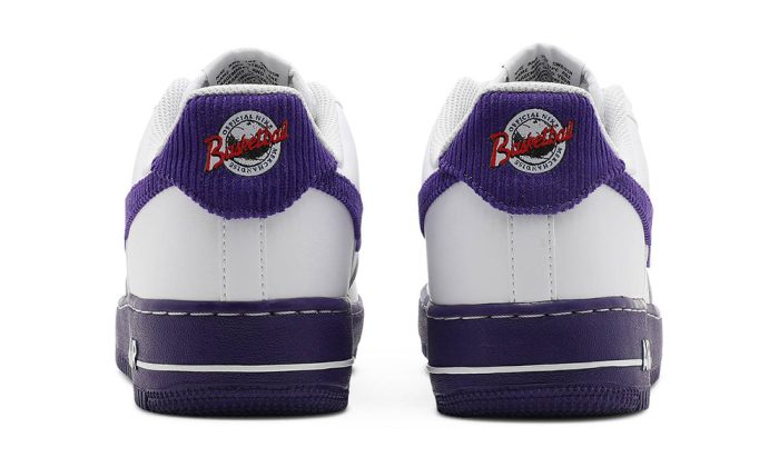 Air Force 1 '07 LV8 EMB 'White Court Purple' - Dubai Sneakers