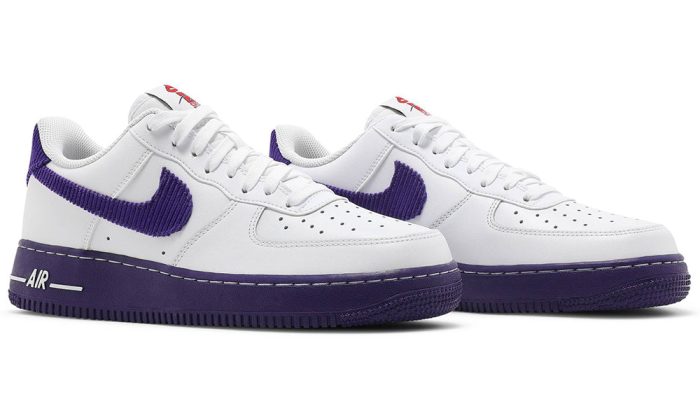 Air Force 1 '07 LV8 EMB 'White Court Purple' - Dubai Sneakers