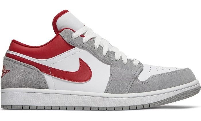 Air Jordan 1 Low SE 'Light Smoke Grey Gym Red' - Dubai Sneakers