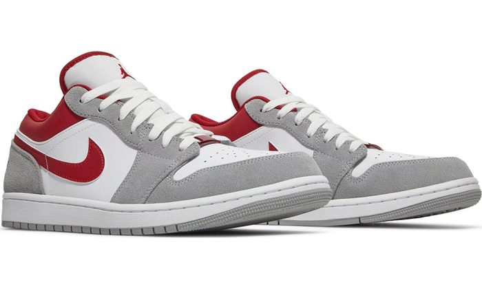 Air Jordan 1 Low SE 'Light Smoke Grey Gym Red' - Dubai Sneakers