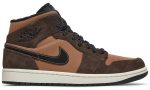 Air Jordan 1 Mid SE 'Dark Chocolate' - Dubai Sneakers