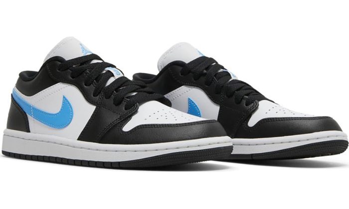 Air Jordan 1 Low 'Black University Blue' - Dubai Sneakers