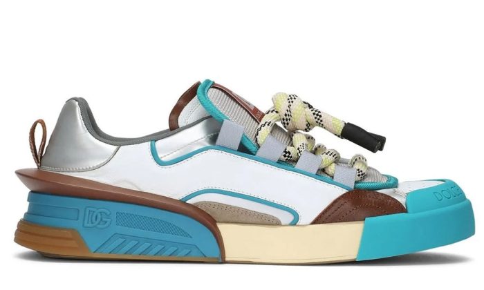 Dolce & Gabbana Portofino 'White Brown Blue' - Dubai Sneakers