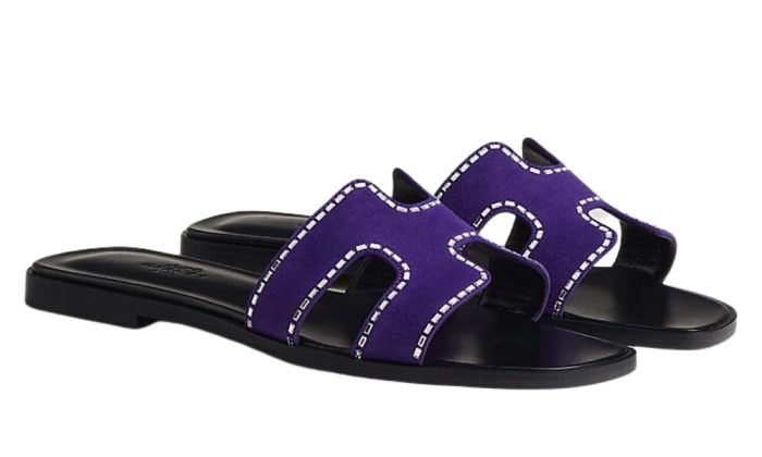 HERMES Oran Sandal "Violet Majorette" - Dubai Sneakers