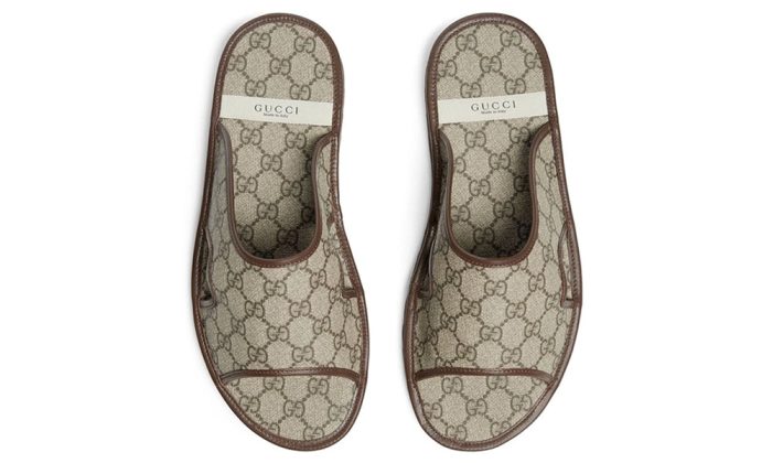 Gucci Men's GG Supreme Slide Sandal - Dubai Sneakers